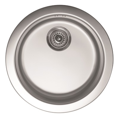 VENERA 480C INOX SUDOPER bez rupe OKRUGLI fi48x15cm/sa sifonom fi90mm